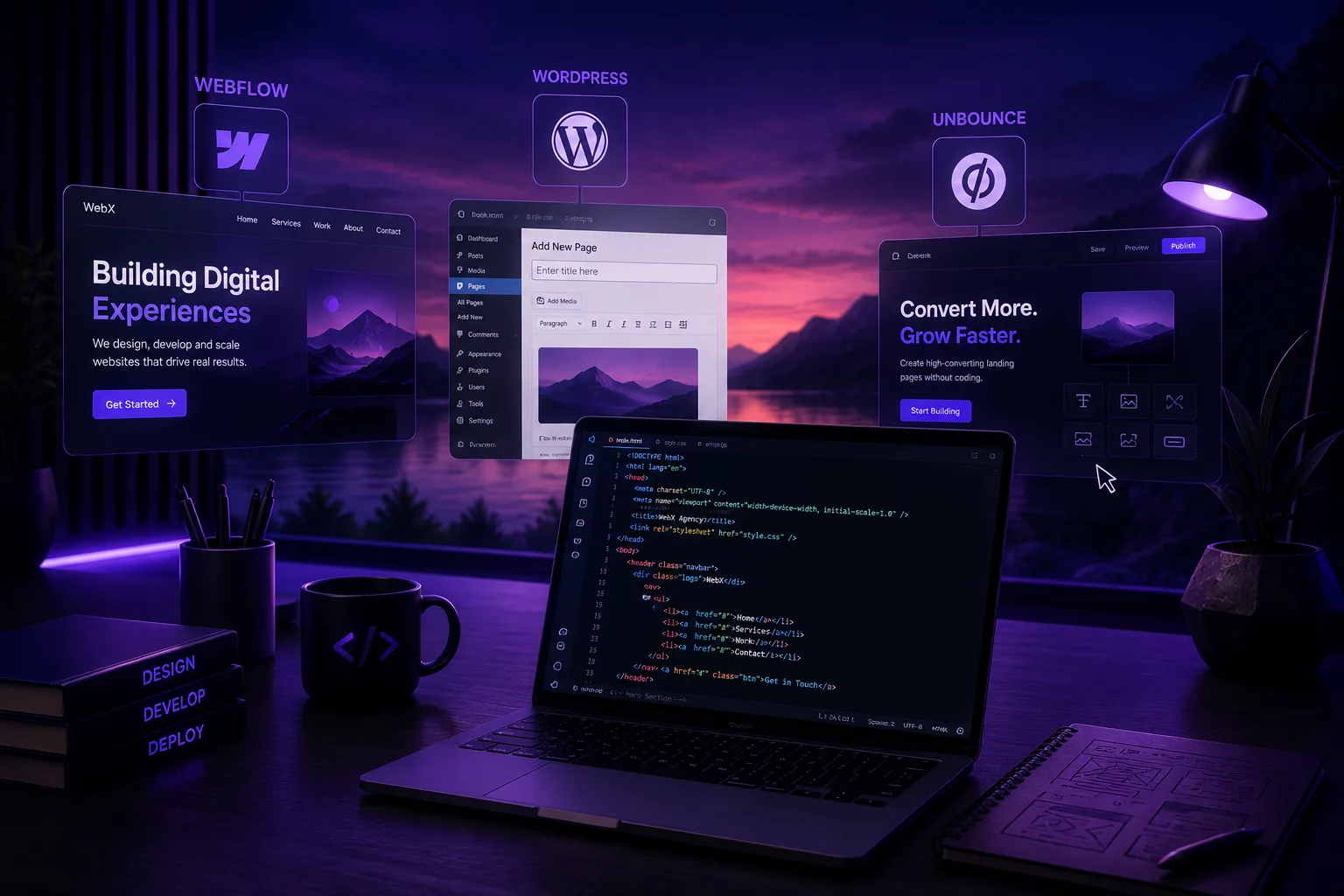 Web development service - fast, scalable builds on Webflow, WordPress, Shopify and custom code by Web{X}